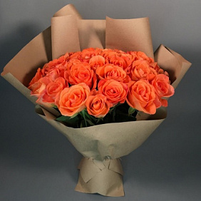 Букет цветов "Огненный закат"