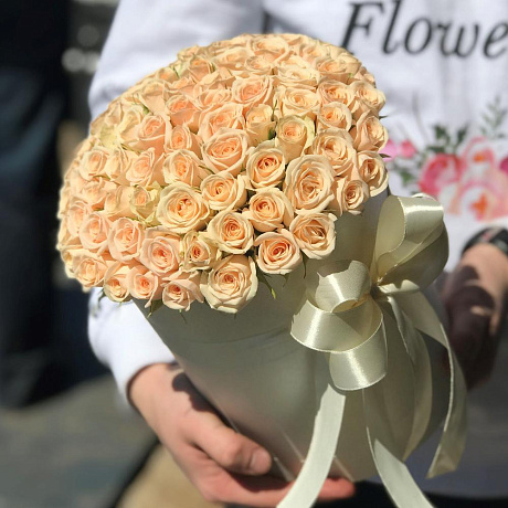 Коробки с цветами. Кустовые розы. N38 - Фото 6