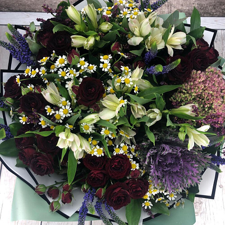 Букет цветов Красный бархат №161 - Фото 3