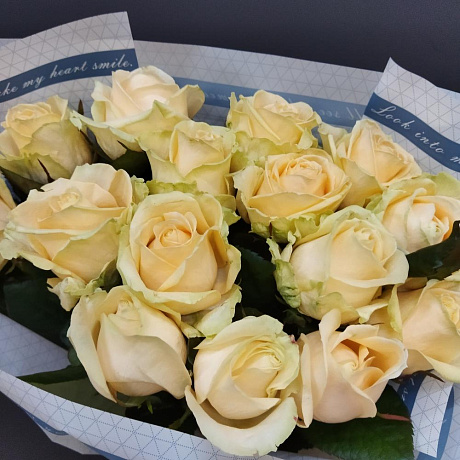 Букет цветов Пич Аваланж №160 - Фото 6