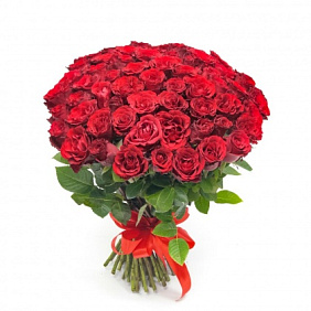 75 красных роз