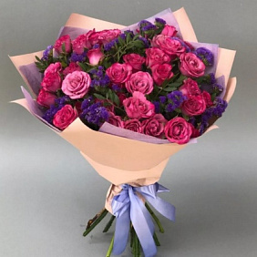 Букет цветов "Фуксия" №160