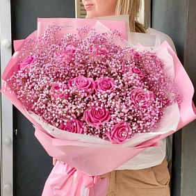 Букет цветов "Розовые мечты" №164
