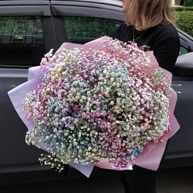 Букет цветов "Радужный коктейль L"