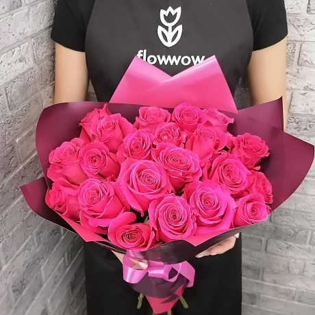 Букет из роз 21 VIP №161 - Фото 4