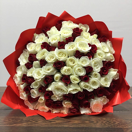 Букет цветов Классический микс №160 - Фото 3