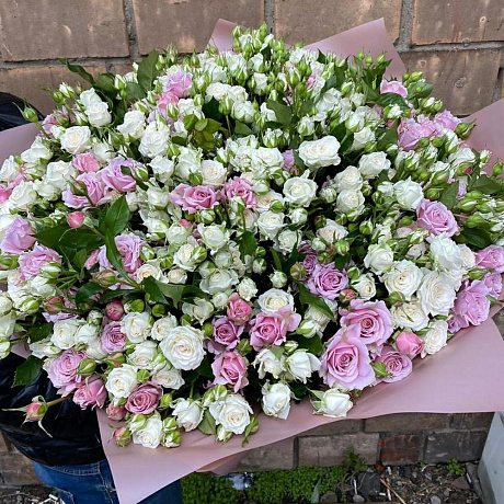 Букет из нежных кустовых роз №160 - Фото 2