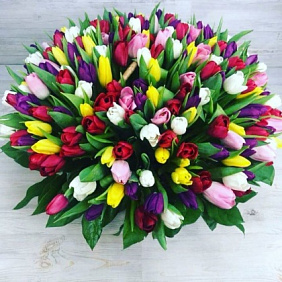 Букет цветов "Очаровательные тюльпаны"