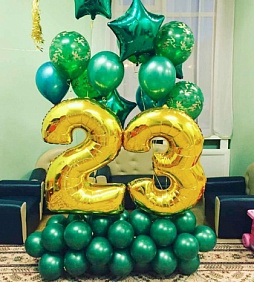 Композиция из шаров "23 февраля" Сет