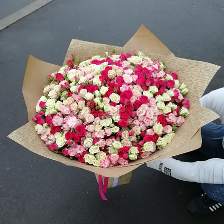 Букет из кустовых роз №160 - Фото 5