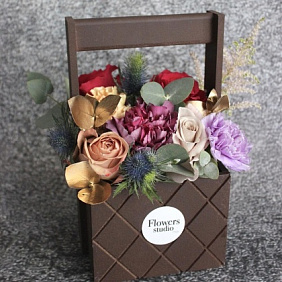 Ящик  с цветами №178