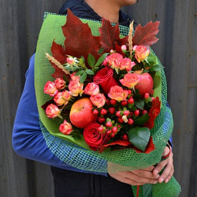 Букет цветов "Осеняя свежесть"