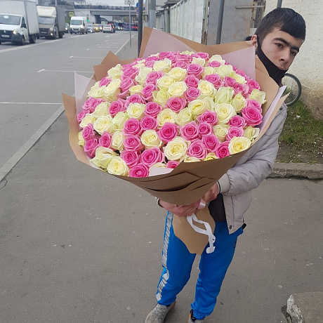 Букет из микисовых роза - Фото 3