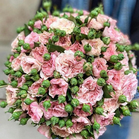 Букет цветов "Розовое чудо" №165