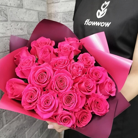 Букет из роз 21 VIP №161 - Фото 5