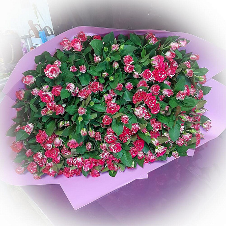 Букет из кустовой розы №160 - Фото 2