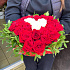 Цветы в коробке 25 красивых ароматных роз «Ты в моём сердце» - Фото 3