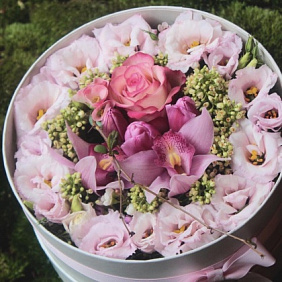 Букет цветов "Розовый рай" №164
