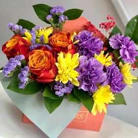 Цветы в коробке №532