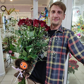 Букет из 25 роз №164