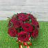 15 красных роз в белой шляпной коробке - Фото 4