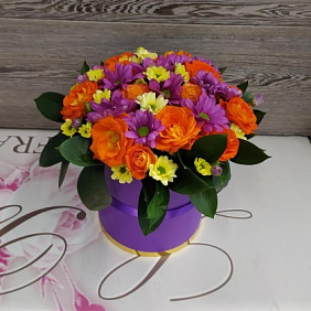Цветы в коробке №236