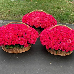 Корзина с цветами №247