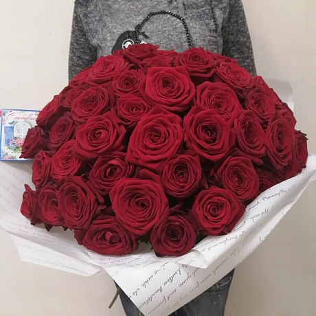 Букет цветов Red 51 rose - Фото 6