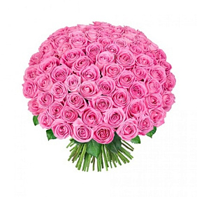 Букет из 151 розовой розы 60 см