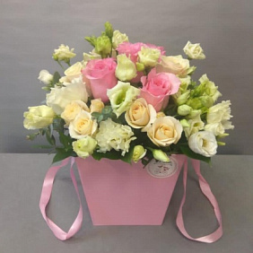 Коробочка с цветами №163