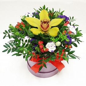 Мини-коробочка с цветами 3