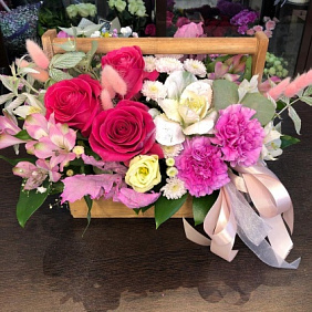 Ящик  с цветами №182