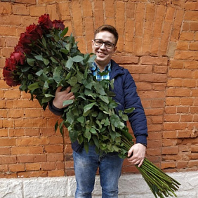 Букет из 51 розы 150 см