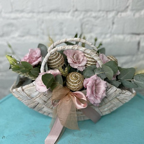 Корзина с цветами №510