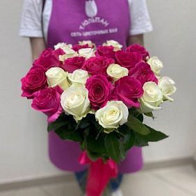 Букет из 25 роз микс №160