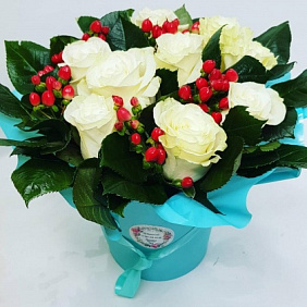 Цветы в коробке №258