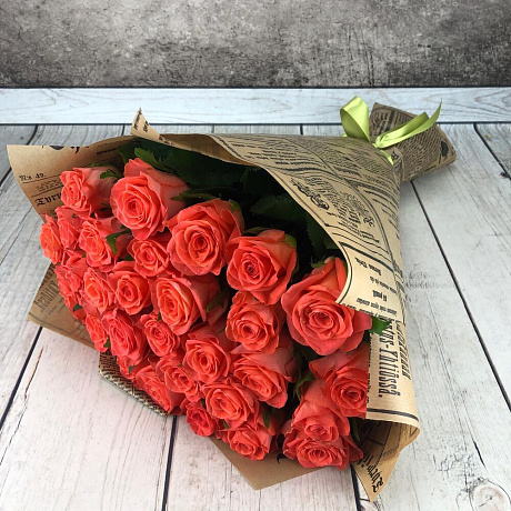 Букет Вау из 31 розы - Фото 4