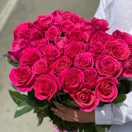 Букет PINK FLOYD из эквадорской розы - Фото 3