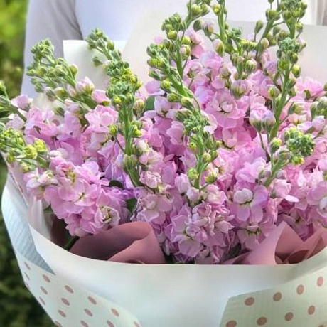 Букет с маттиолы - Фото 3