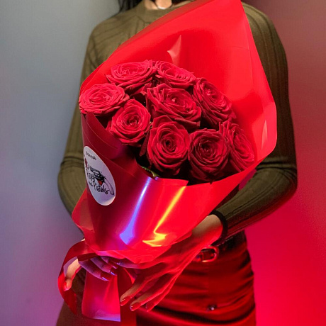 Букет цветов Красивым красный - Фото 2