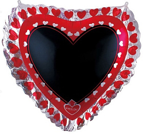 Фигура шар "Сердце, Желаю тебе..." 89 см