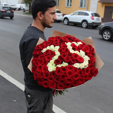 Букет из 101 розы с цифрами - Фото 3