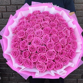 Букет "Розовая любовь"