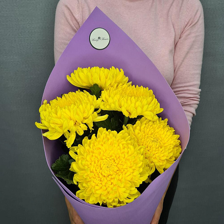 Букет цветов Деко жёлтая - Фото 2