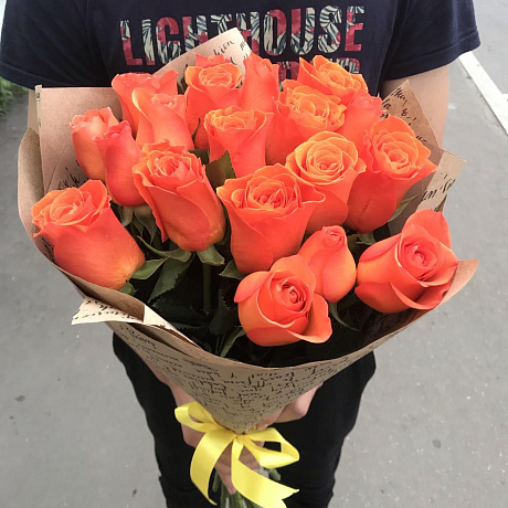 Букет из 19 роз Вау - Фото 5