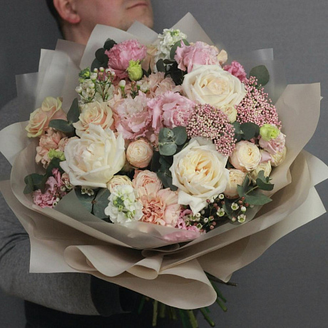 Авторский медовый букет цветов - Фото 3