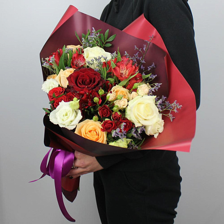 Букет цветов Рябиновые бусы - Фото 3