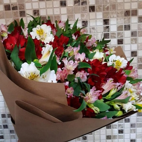 Букет Альстромерия микс №177