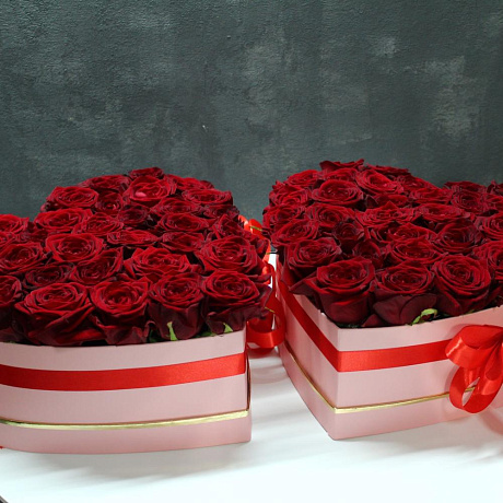 Букет цветов Два сердца - Фото 6