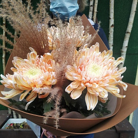 Букет цветов "Крем Брюле" №163